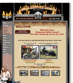 Chix Custom Cycles Website