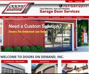 Doors on Demand Web Design Project