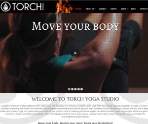 Torch Yoga Studio Web Design Project