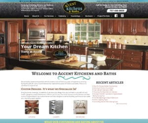 Accent Kitchens and Baths Web Design Project