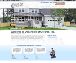 Oceanside Structures Web Design Project