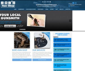 Bobs Gun Shop Web Design Project