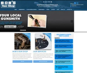 Bobs Gun Shop Web Design Project