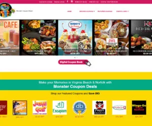The Monster Coupon Books Web Design Project